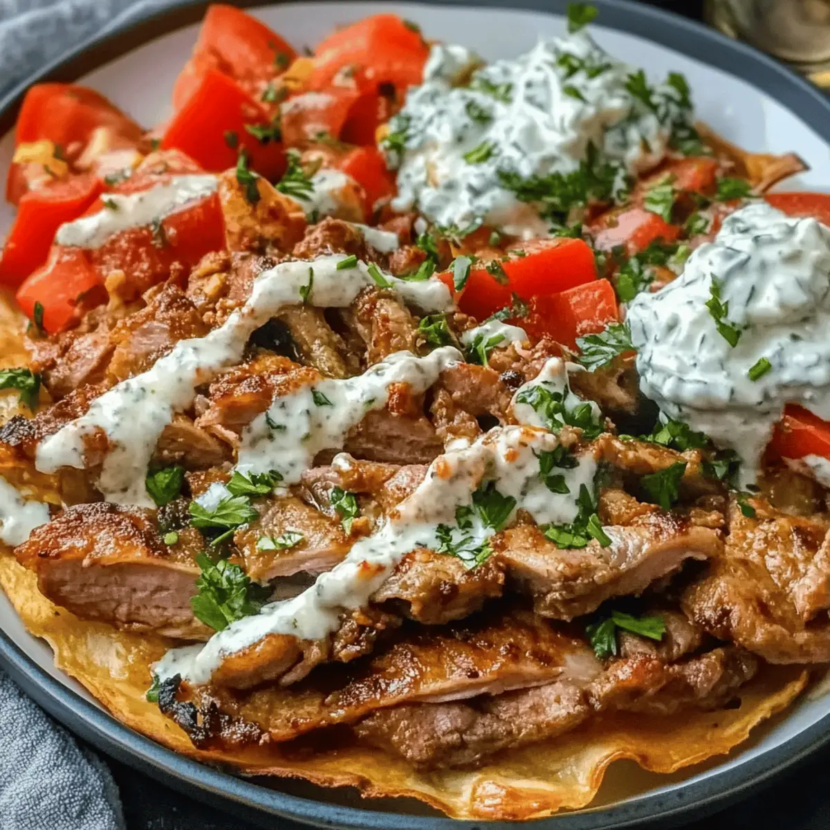 Gyros aus dem Ofen mit Metaxa für Genuss zuhause