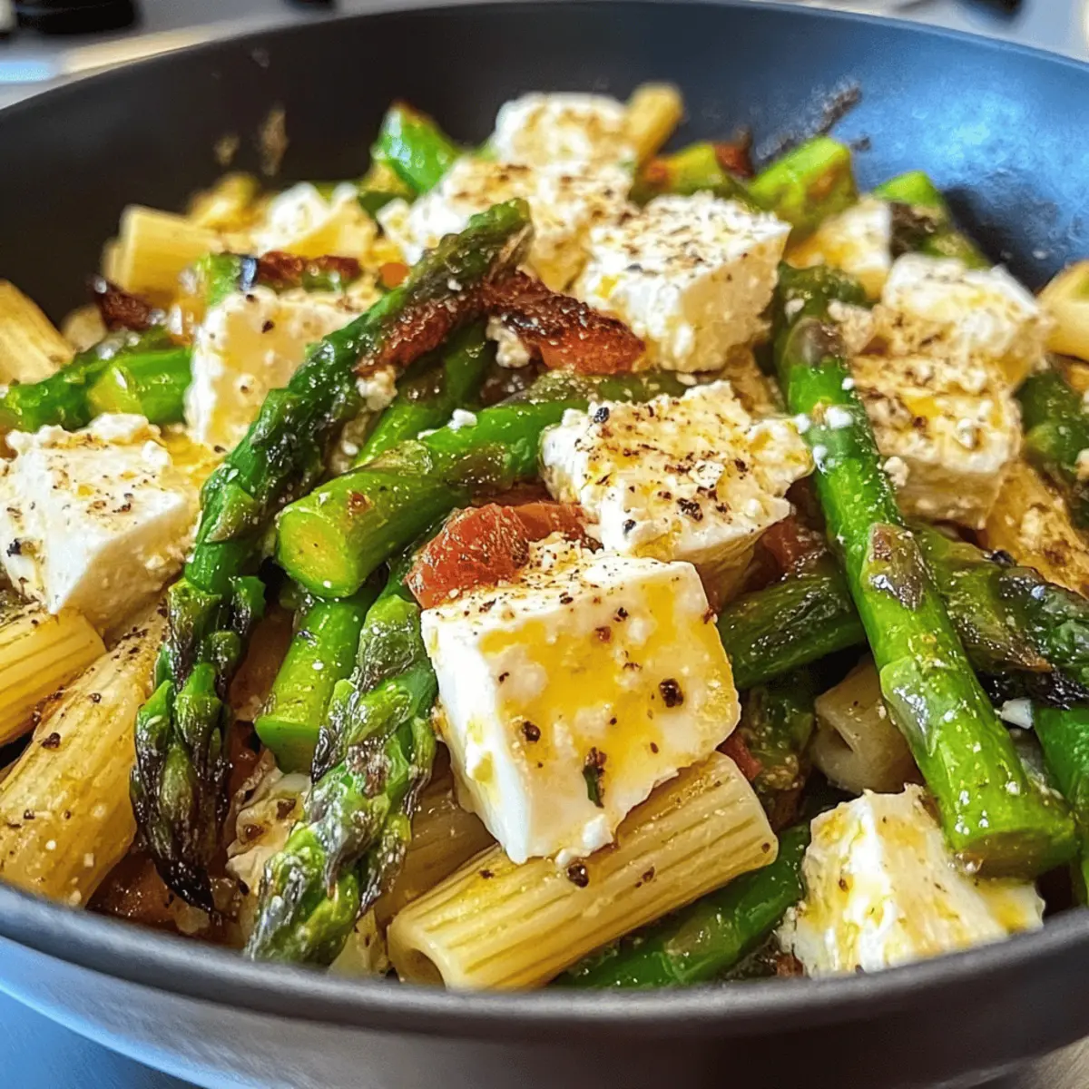 Spargel-Feta-Pasta: Schnell und lecker zubereitet