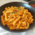 Gochujang-Pasta Zutaten 8 Unzen Pasta (Spaghetti oder Linguine) 1 Esslöffel Olivenöl 1 Zwiebel, gewürfelt 2 Knoblauchzehen, gehackt 2 Esslöffel Gochujang (koreanische Chilipaste) 1 Esslöffel Sojasauce 1 Esslöffel Honig 1 Teelöffel Sesamöl 3 Esslöffel Wasser Frischer Spinat (nach Belieben) Frischkäse (optional) Schritte 1. Einen großen Topf mit gesalzenem Wasser zum Kochen bringen. 2. Pasta nach Packungsanweisung al dente kochen. 3. Während die Pasta kocht, Öl in einer großen Pfanne bei mittlerer Hitze erhitzen. 4. Zwiebel und Knoblauch hinzufügen und 2-3 Minuten anbraten, bis sie weich sind. 5. Gochujang, Sojasauce, Honig, Sesamöl und Wasser hinzufügen. Gut umrühren, bis es eine Sauce bildet. 6. Die gekochte Pasta abgießen und in die Pfanne geben. Gut vermischen, damit die Pasta mit der Sauce überzogen wird. 7. Nach Belieben frischen Spinat und Frischkäse hinzufügen. 8. Sofort servieren und genießen