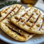 Grillbrot mit Olivenöl und Meersalz