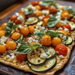 Sommerlichem Gemüse-Fladenbrot