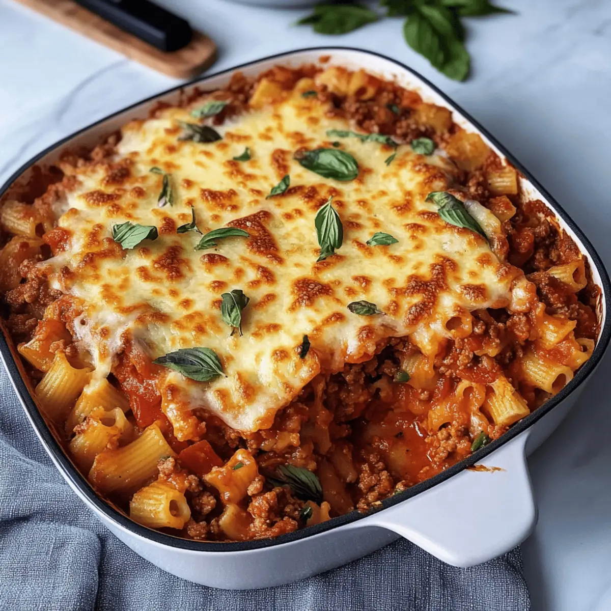 Nudelauflauf mit Hackfleisch aus dem Thermomix ganz einfach