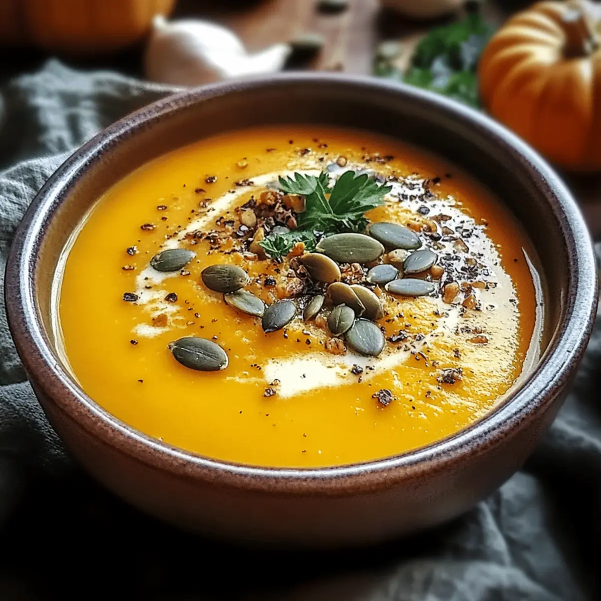 Klassische Kürbissuppe mit Hokkaido für Wohlfühlmomente