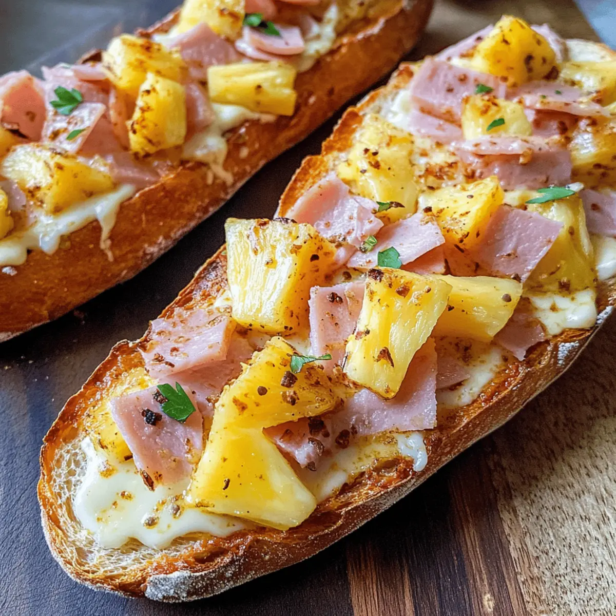 Leckere Hawaii Baguette aus dem Airfryer