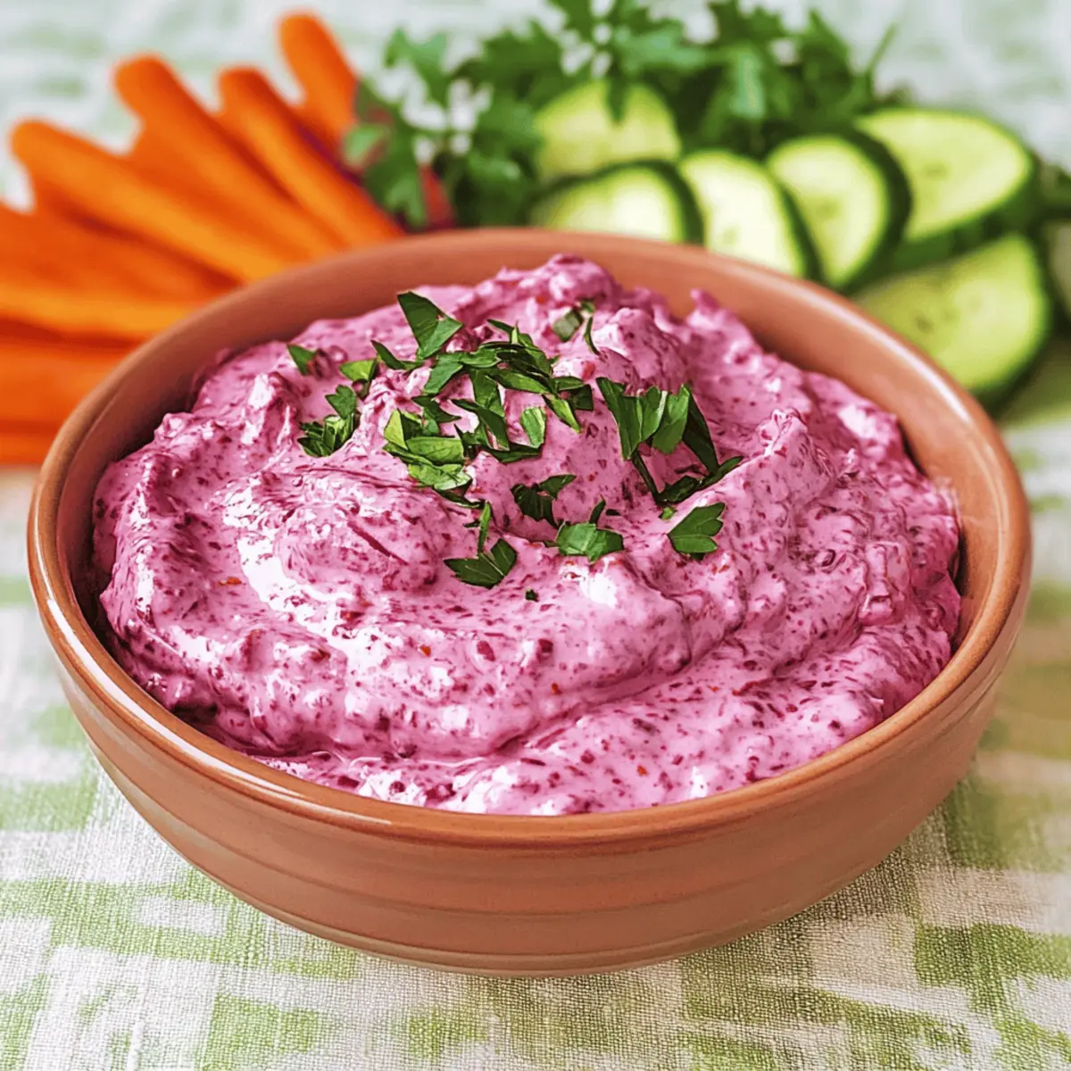 Rote Bete Dip Rezept für eine gesunde Snack-Pause