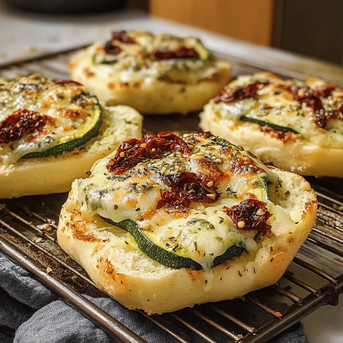 Leckere Quick Zucchini Rolls aus dem Ofen