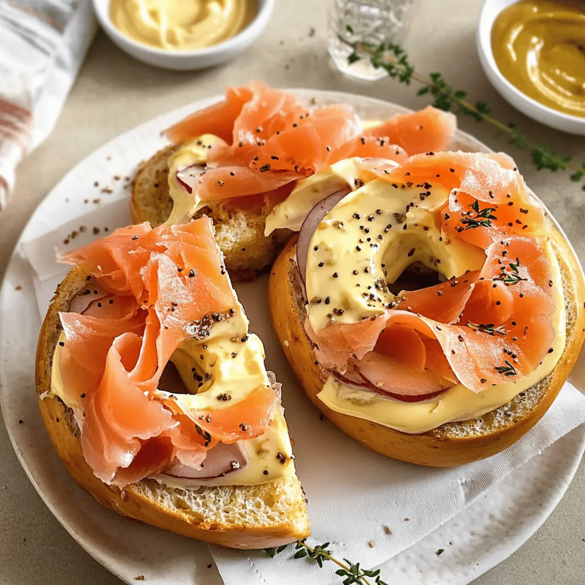 Lachs-Bagel mit Géramont für den perfekten Genuss