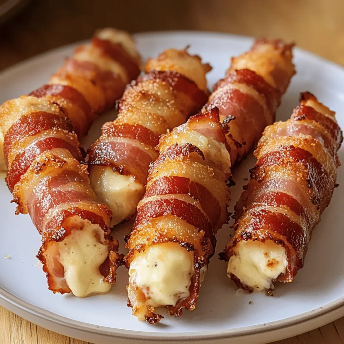 Speckumwickelte Mozzarella-Sticks einfach selber machen