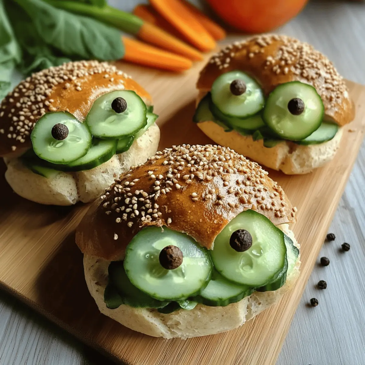Schildkrötenbrötchen für fröhliche Kindergerichte