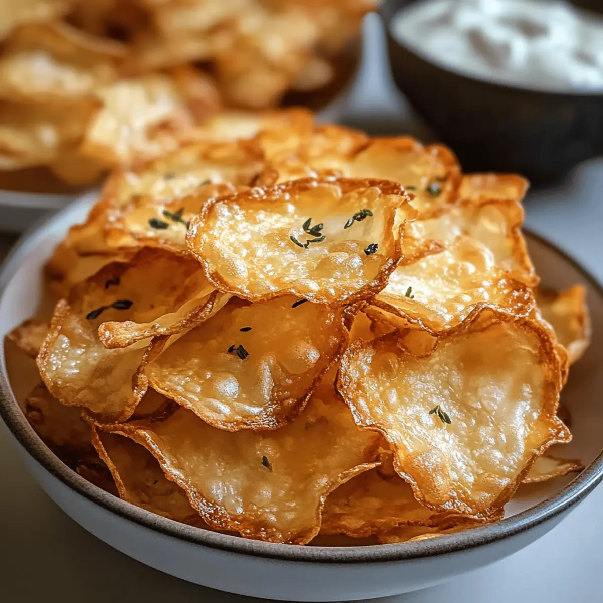 Hüttenkäse Chips Hochprotein Snack Rezept genießen