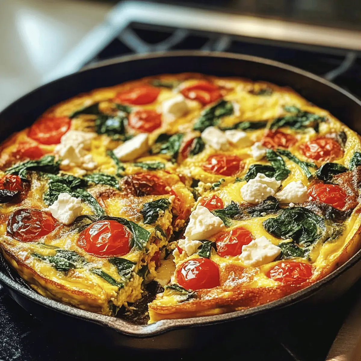 Saftige Mediterrane Frittata Feta für jeden Anlass