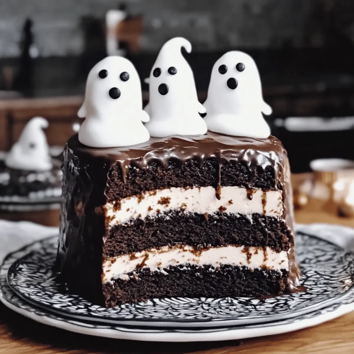 Gruselig leckere Geistertorte für Halloween Spaß