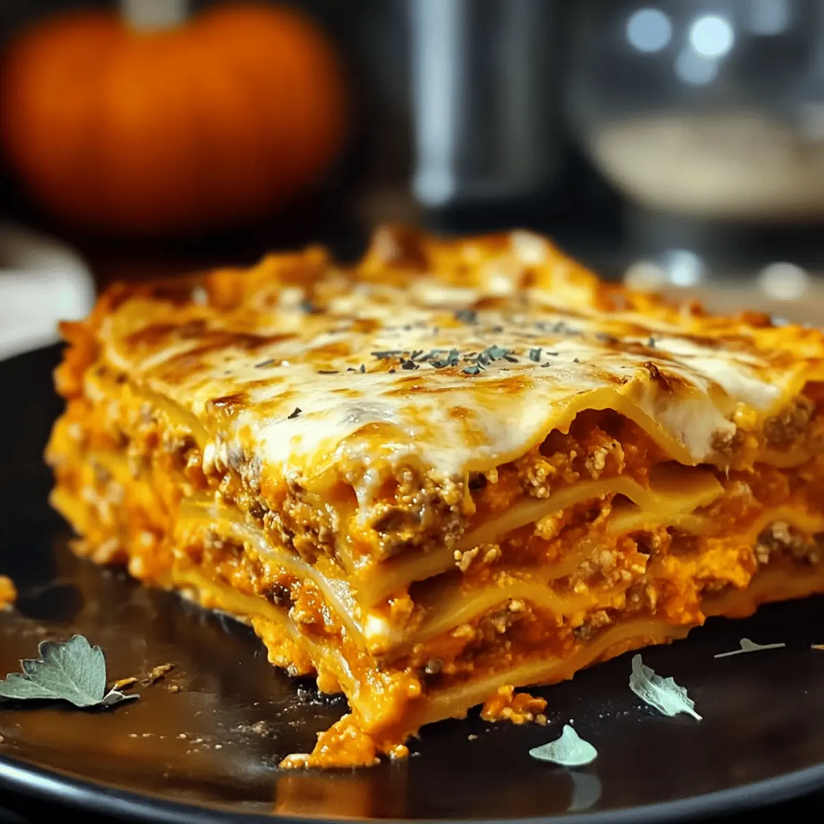 Leckere Kürbislasagne für den perfekten Herbstabend