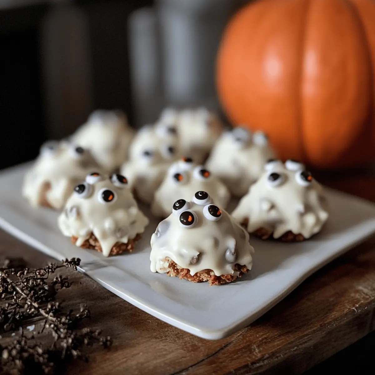 Weiße Schokolade Gruselige Monster für Halloween