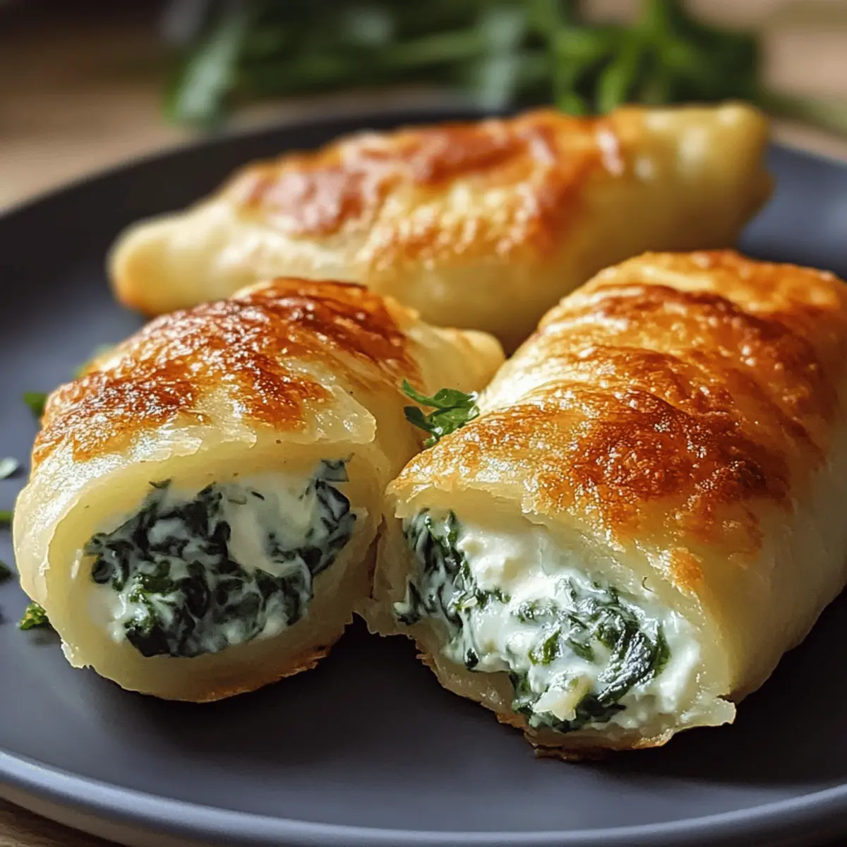 Kartoffeltaschen mit Spinat-Frischkäse selbst gemacht