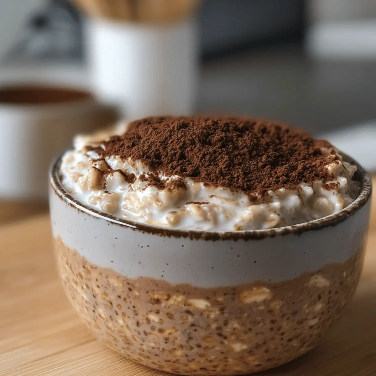 Tiramisu Übernacht Haferflocken für den perfekten Morgen