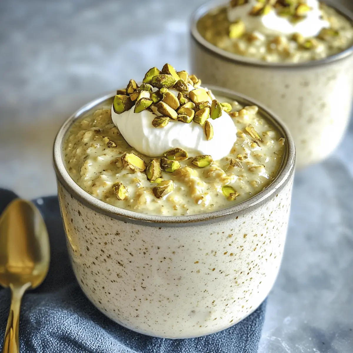 Pistazien Über-Nacht Haferflocken für dein Frühstück