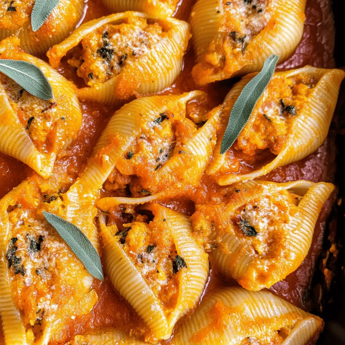 Gefüllte Muschelnudeln mit Kürbis und Ricotta rezept