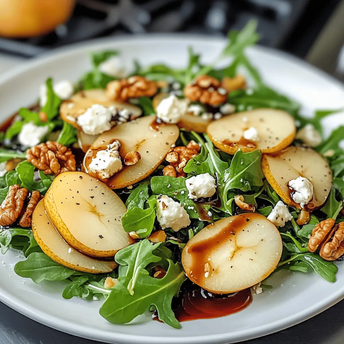 Birnensalat mit Balsamico-Dressing schnell zubereiten