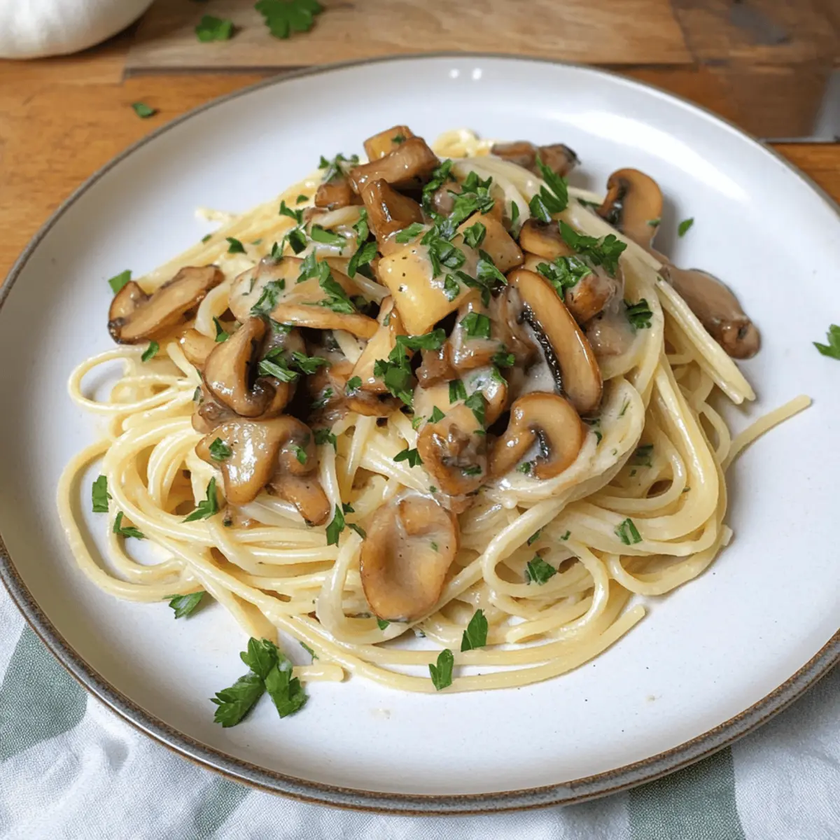 Spaghetti mit Pfifferlingen