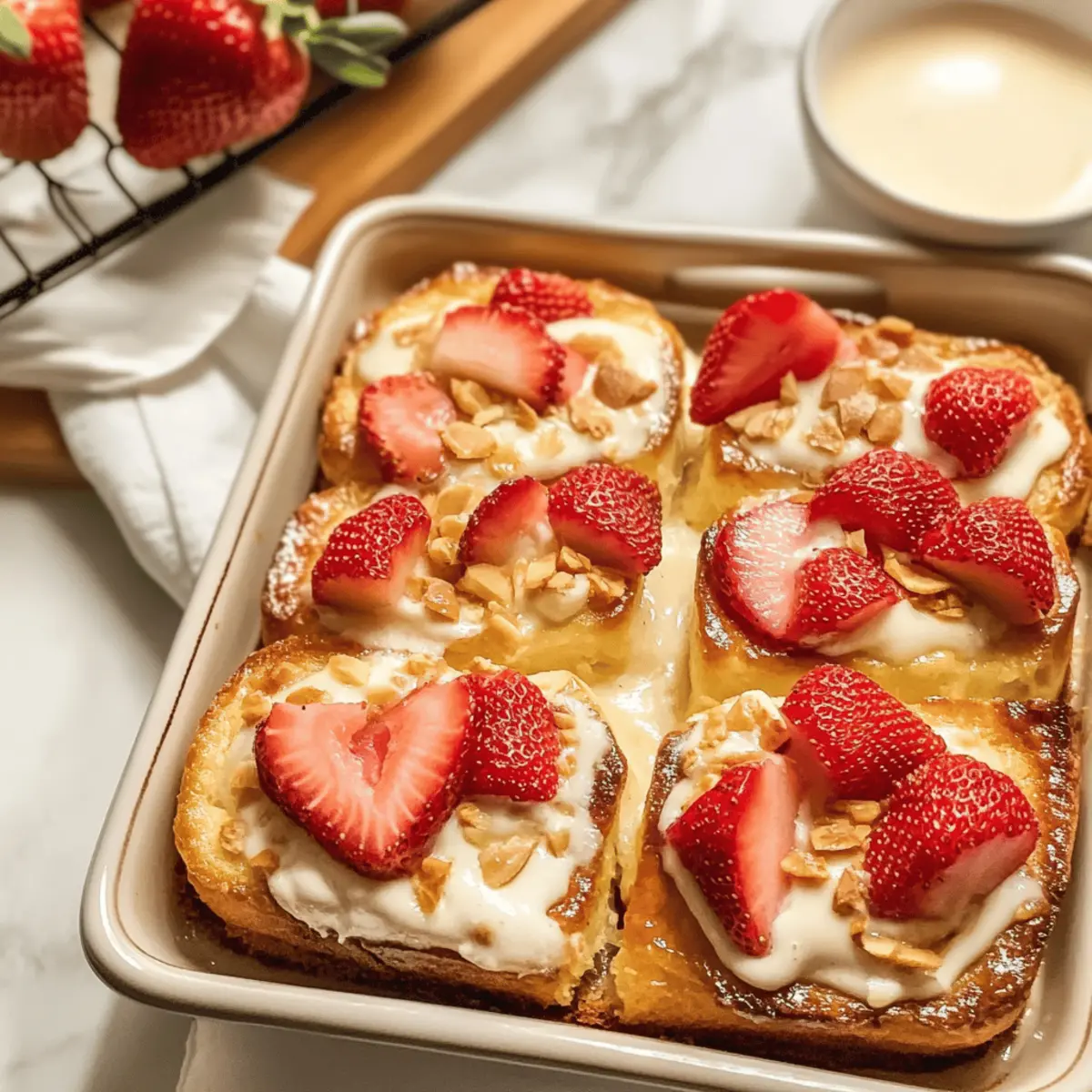 Brioche-Auflauf mit Erdbeeren: Sommergenuss leicht gemacht