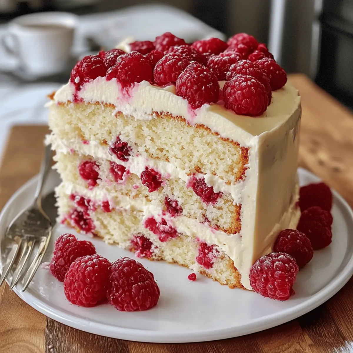Weißer Schokoladen Himbeer Kuchen leicht gemacht