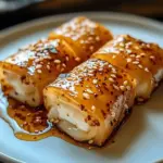 gebackene Feta-Röllchen mit Chili-Honig