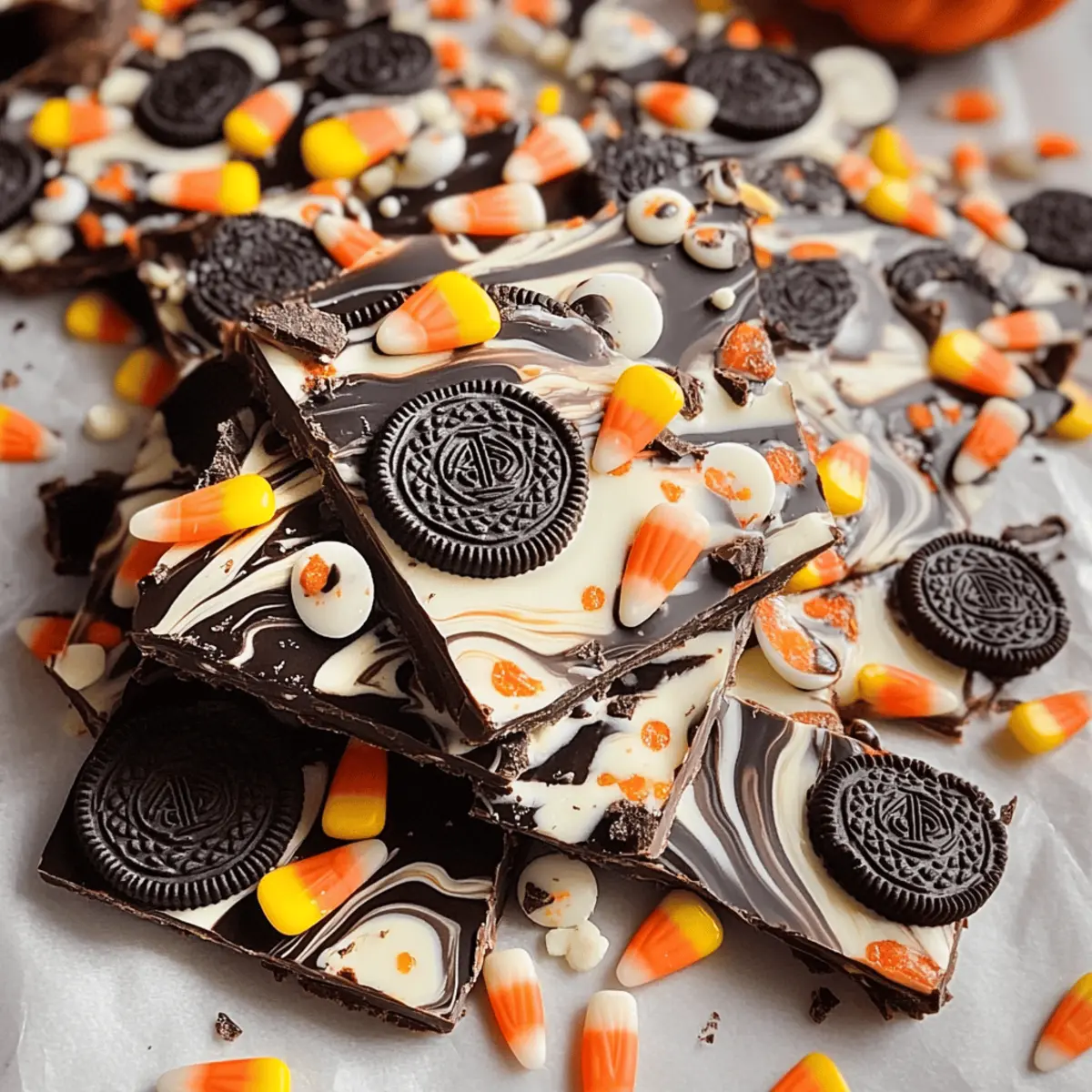 Halloween Schokoladenrinde für gruselige Feiern