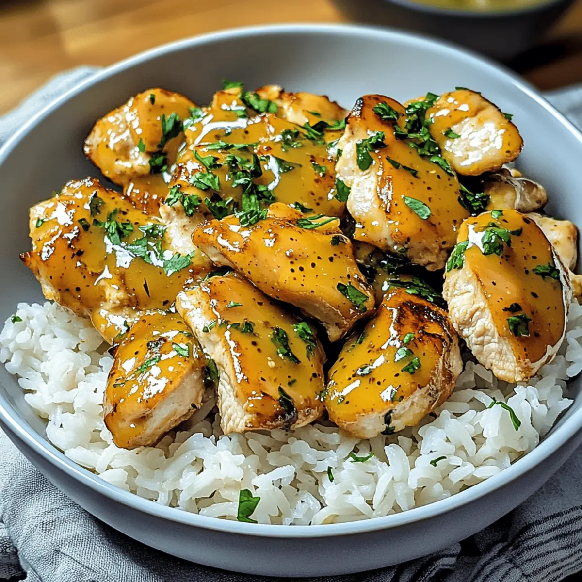 Honig Senf Hähnchen mit Reis – Schnelles Genussrezept