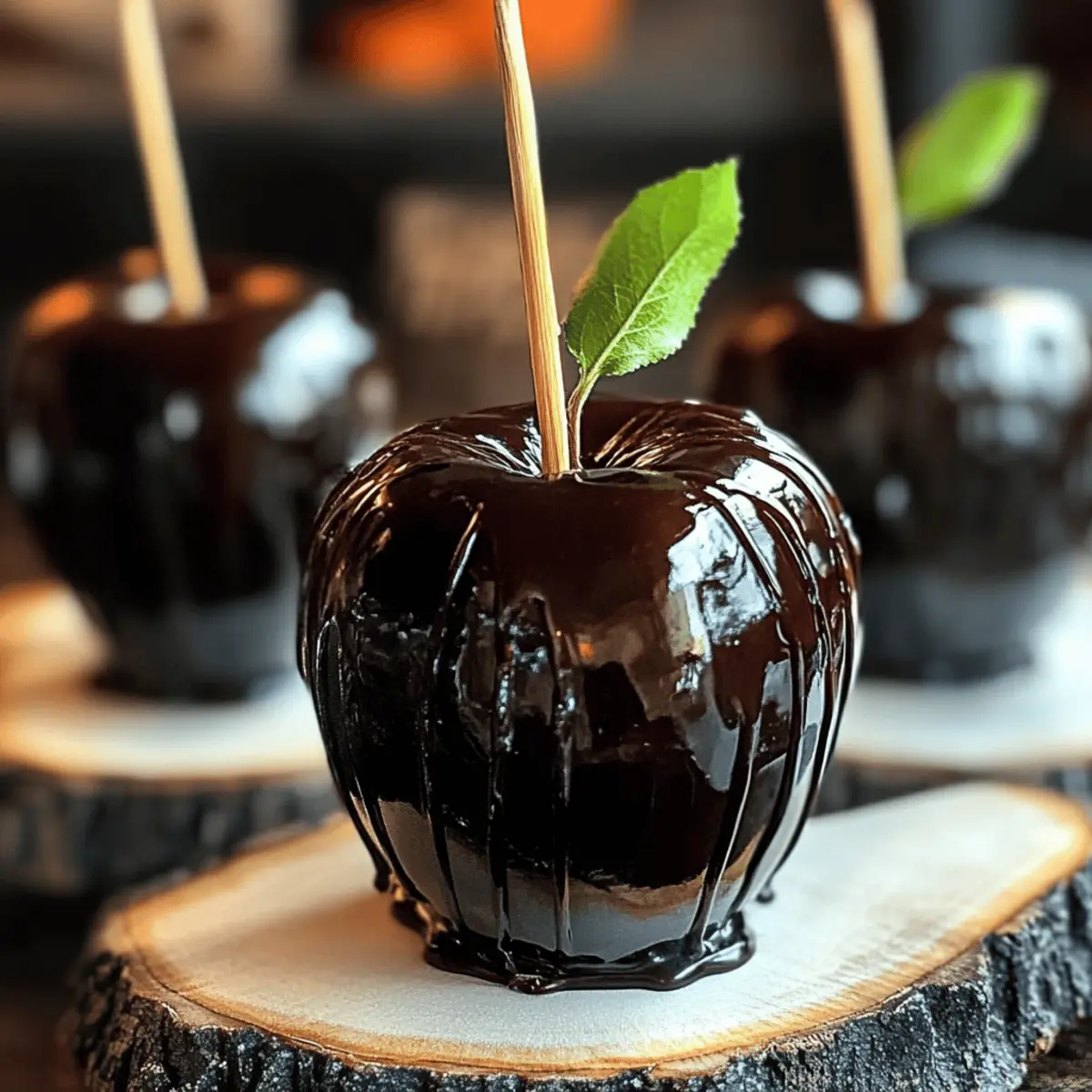 Giftige Toffeeäpfel für Halloween ganz leicht machen