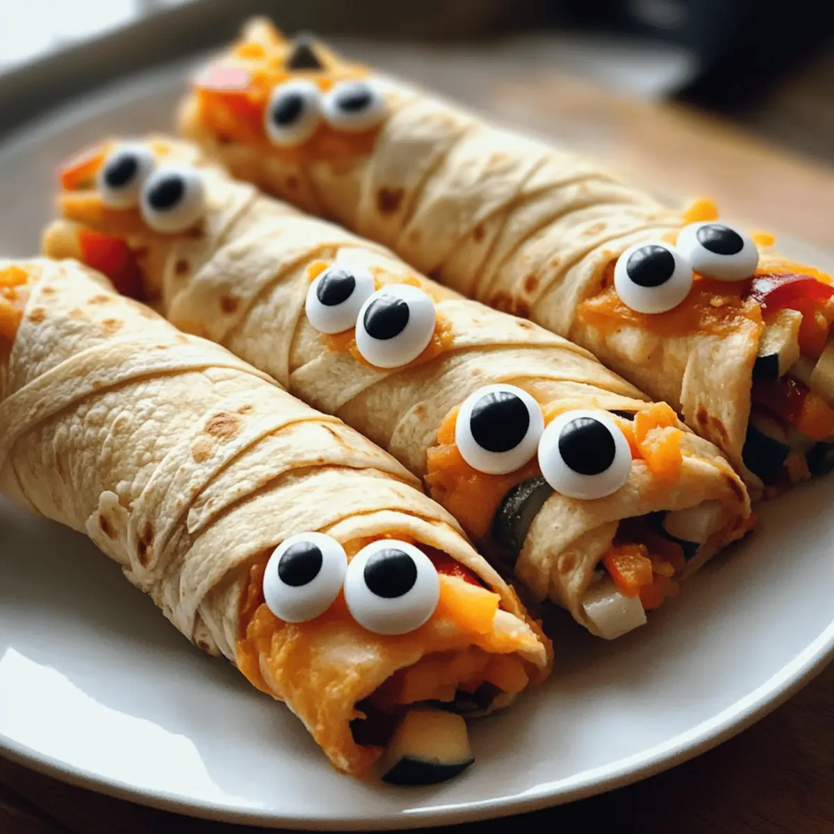 Gruselig-Süße Mumien-Gemüse-Wickel für Halloween