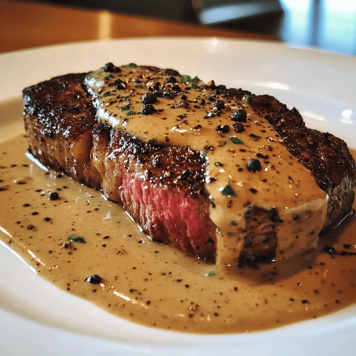 Pfeffersteak mit cremiger Sauce in 30 Minuten