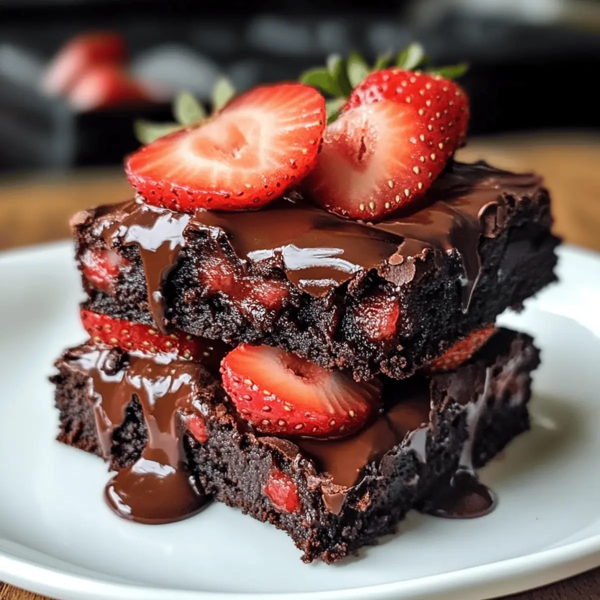 Schoko Erdbeer Brownies – Fudgy Traumstücke für dich