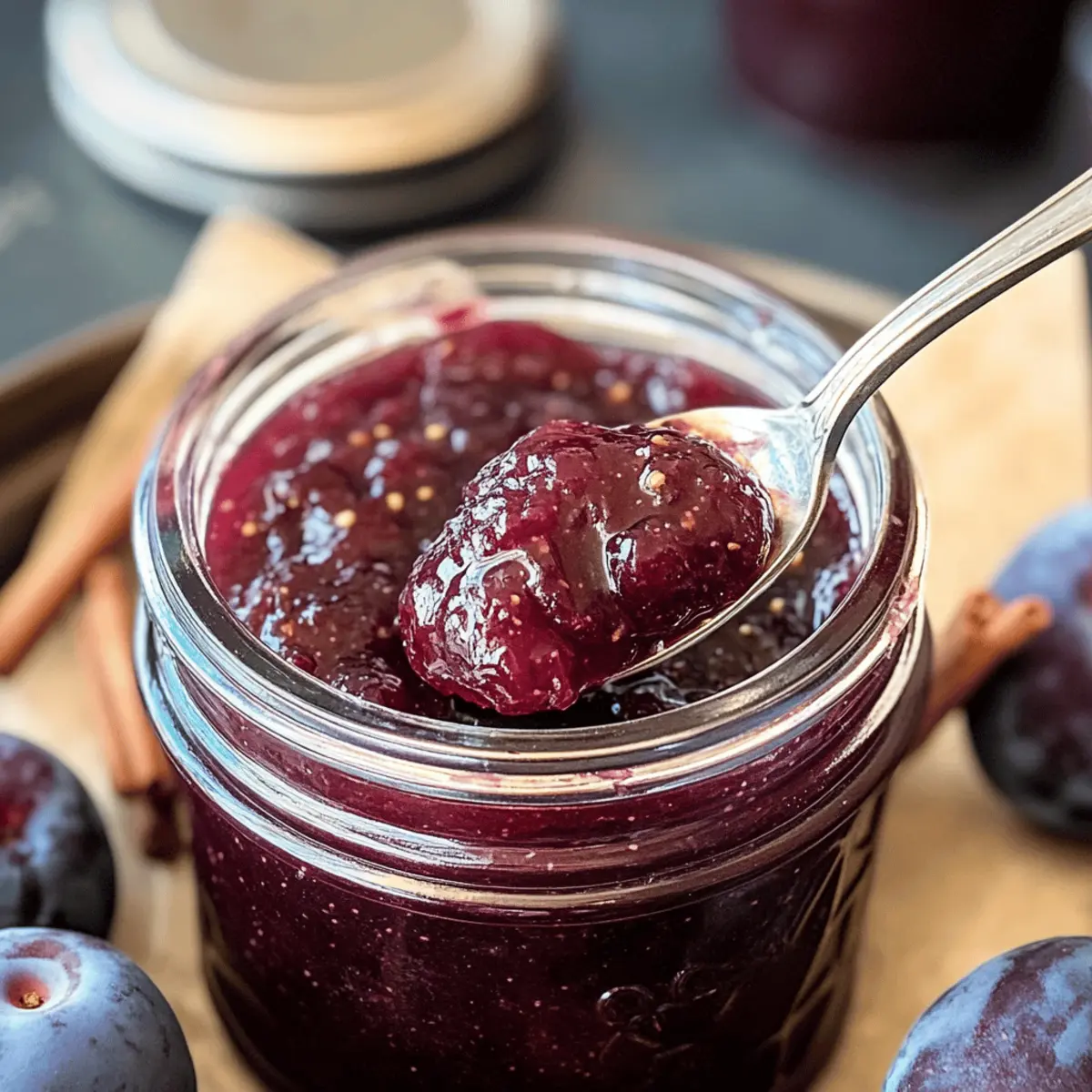 Pflaumenmarmelade mit Zimt und Vanille ganz einfach
