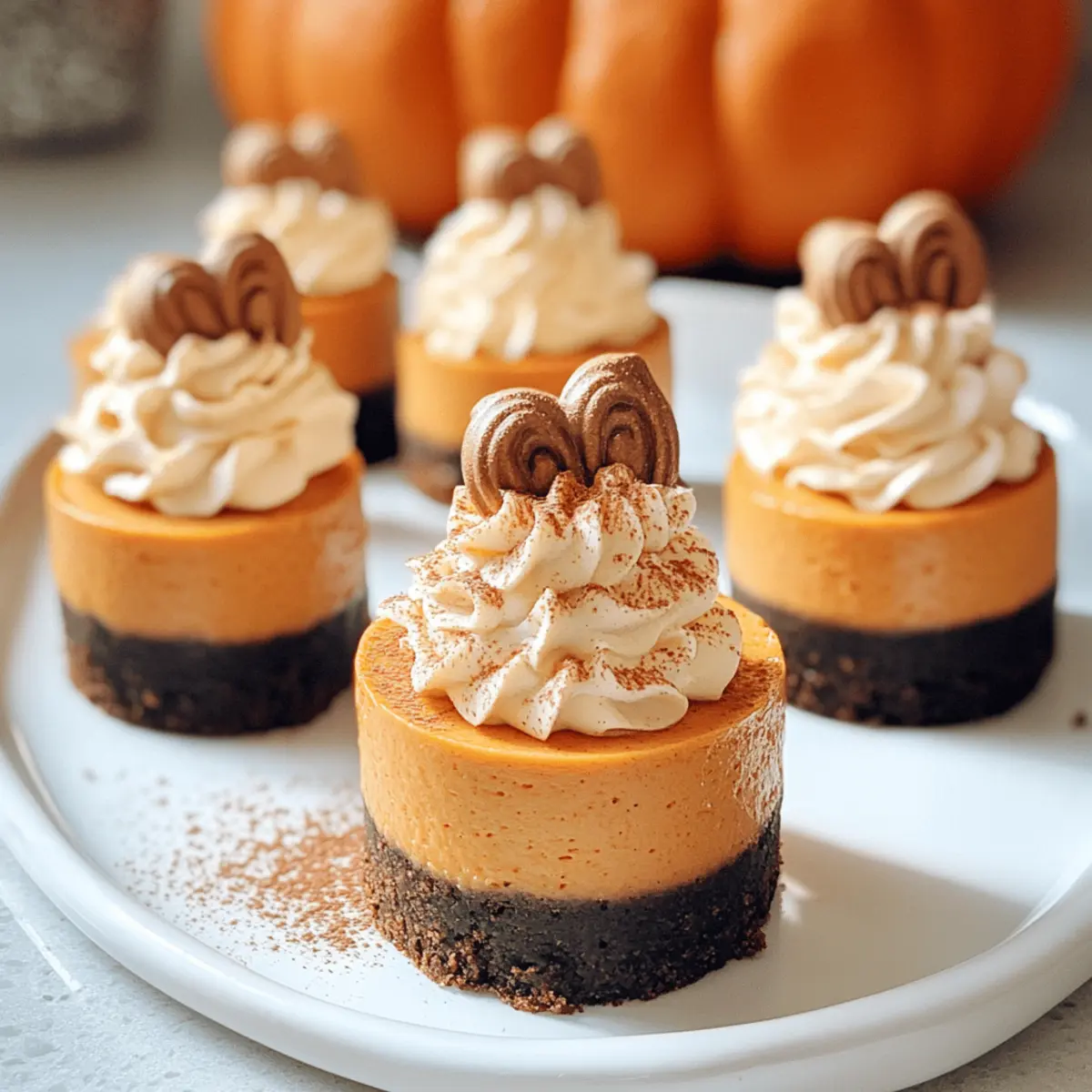 Mini-vegane Kürbis-Käsekuchen ganz einfach selber machen