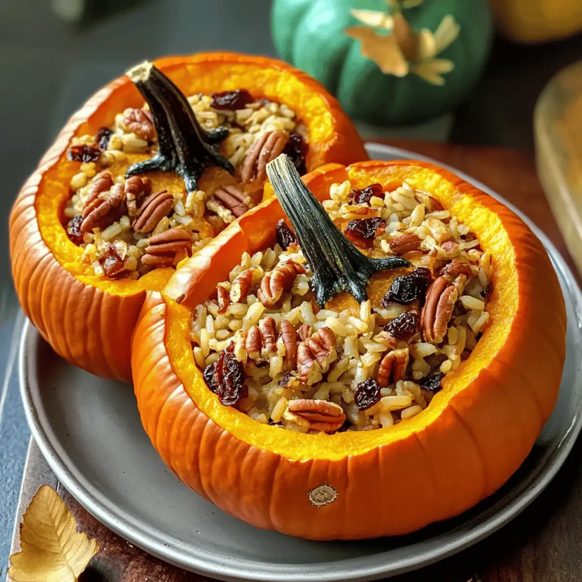 Gefüllte Kürbisse: Vegane Herbstfreude genießen