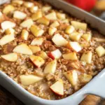 Gebackenes Haferflocken Apfel-Zimt