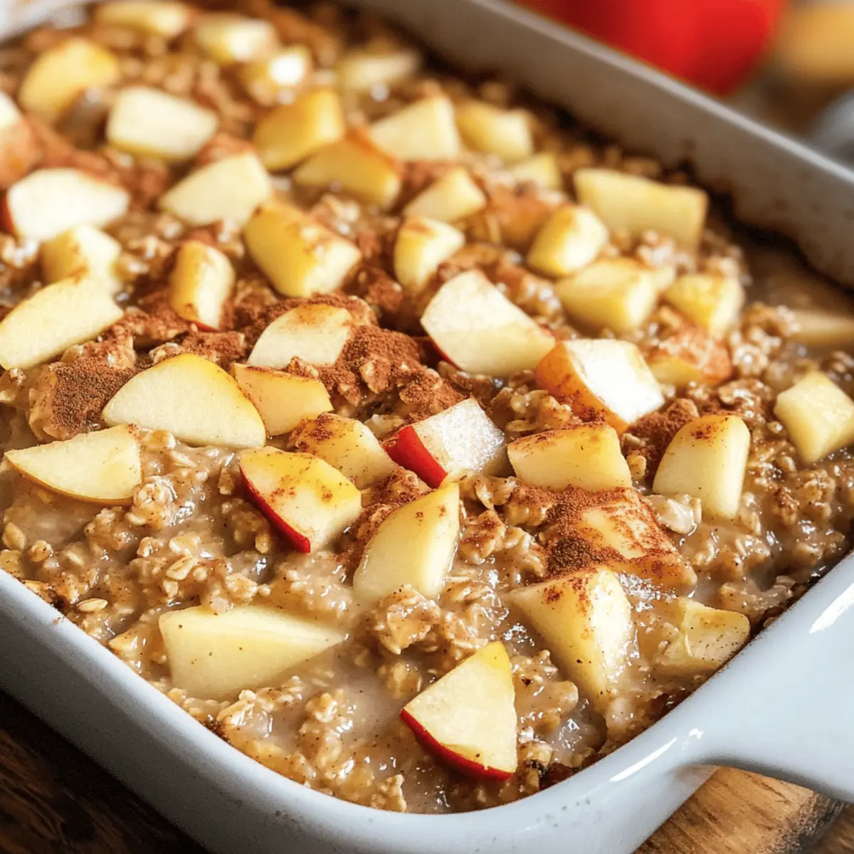 Gebackenes Haferflocken Apfel-Zimt für jeden Morgen