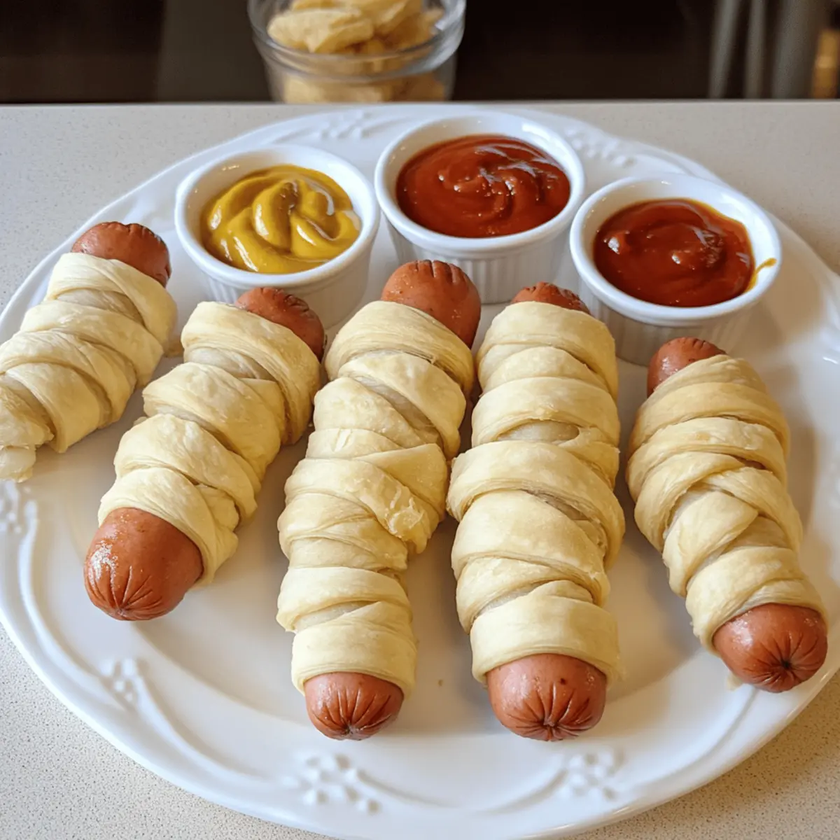 Super einfache Mumien-Hotdogs zum Gruseln