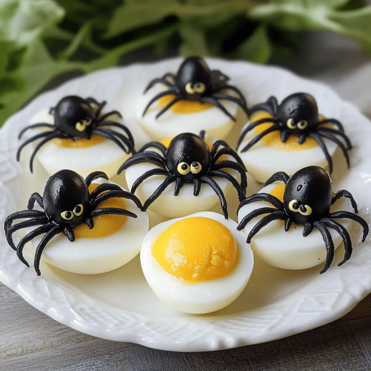 Gruselige Spinneneier für ein schauriges Halloween