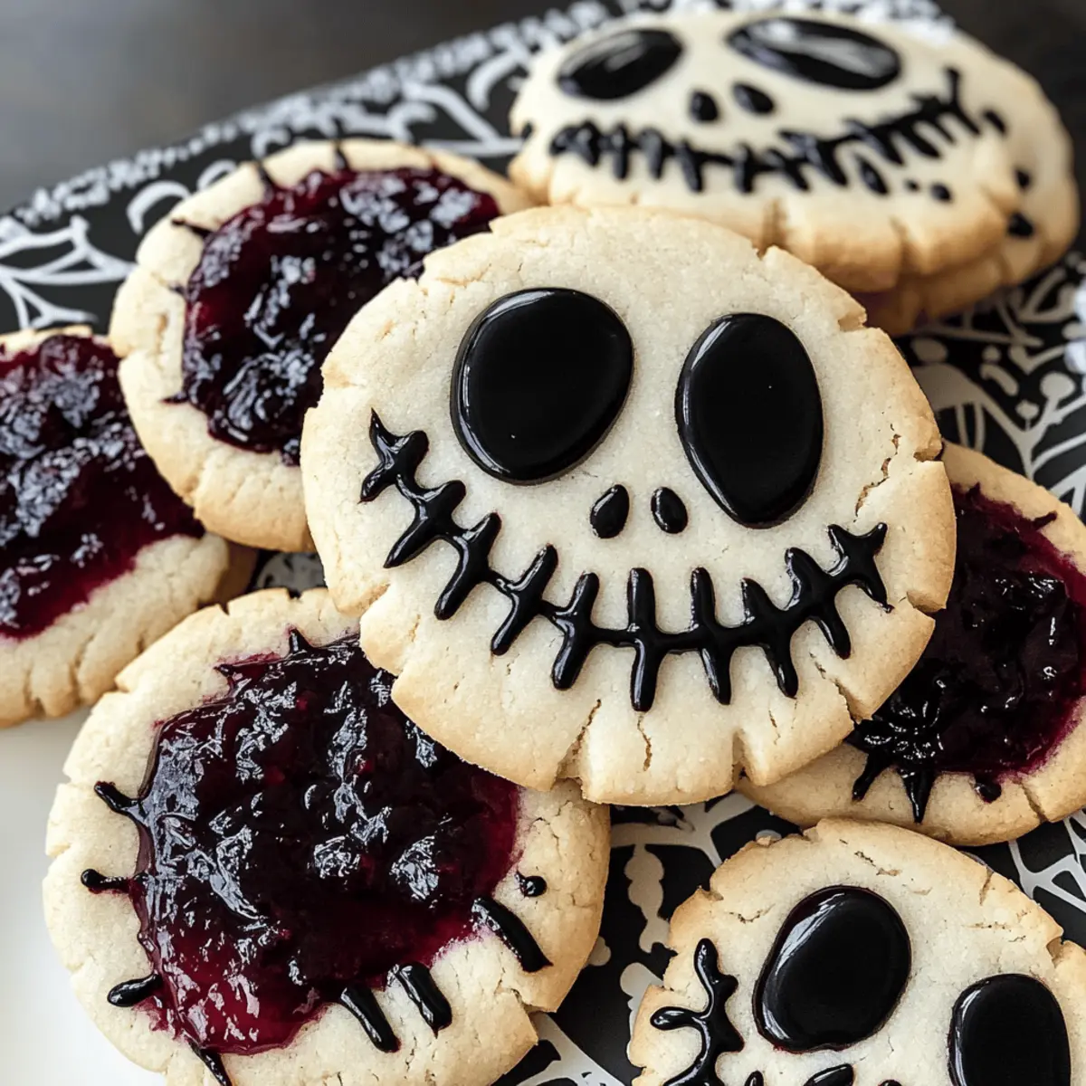 Einfache Jack Skellington Plätzchen für Halloween Spaß