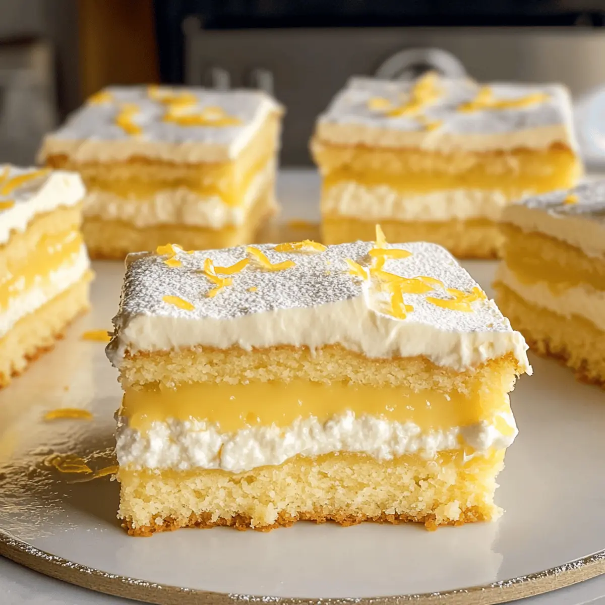 Himmlischer Zitronen-Butterkeks-Kuchen vom Blech