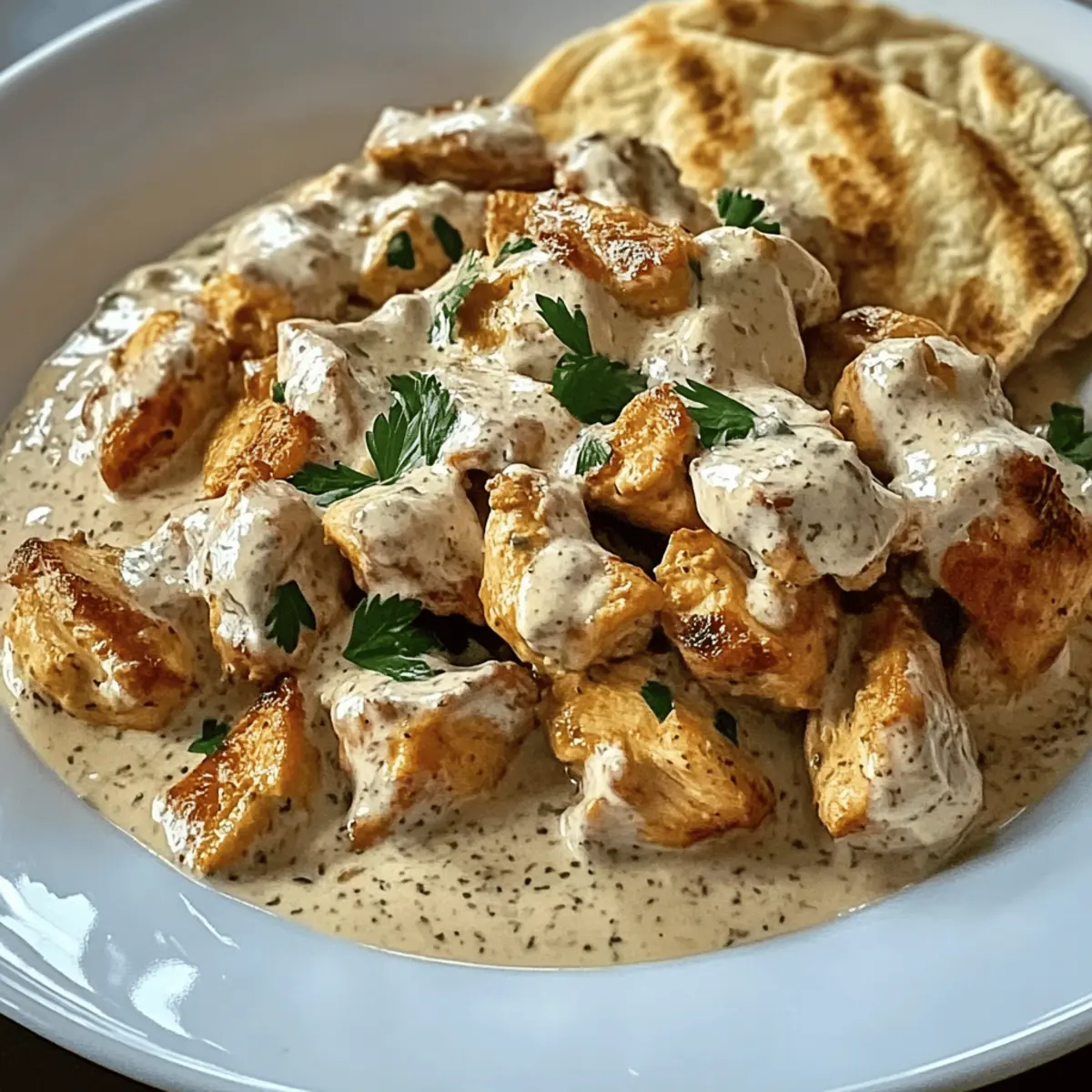 Hähnchengyros in Schmandsoße: Schnelles Wohlfühlessen
