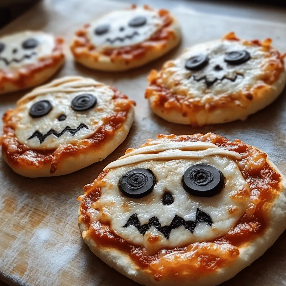 DIY Mini Halloween Pizzas, die du lieben wirst