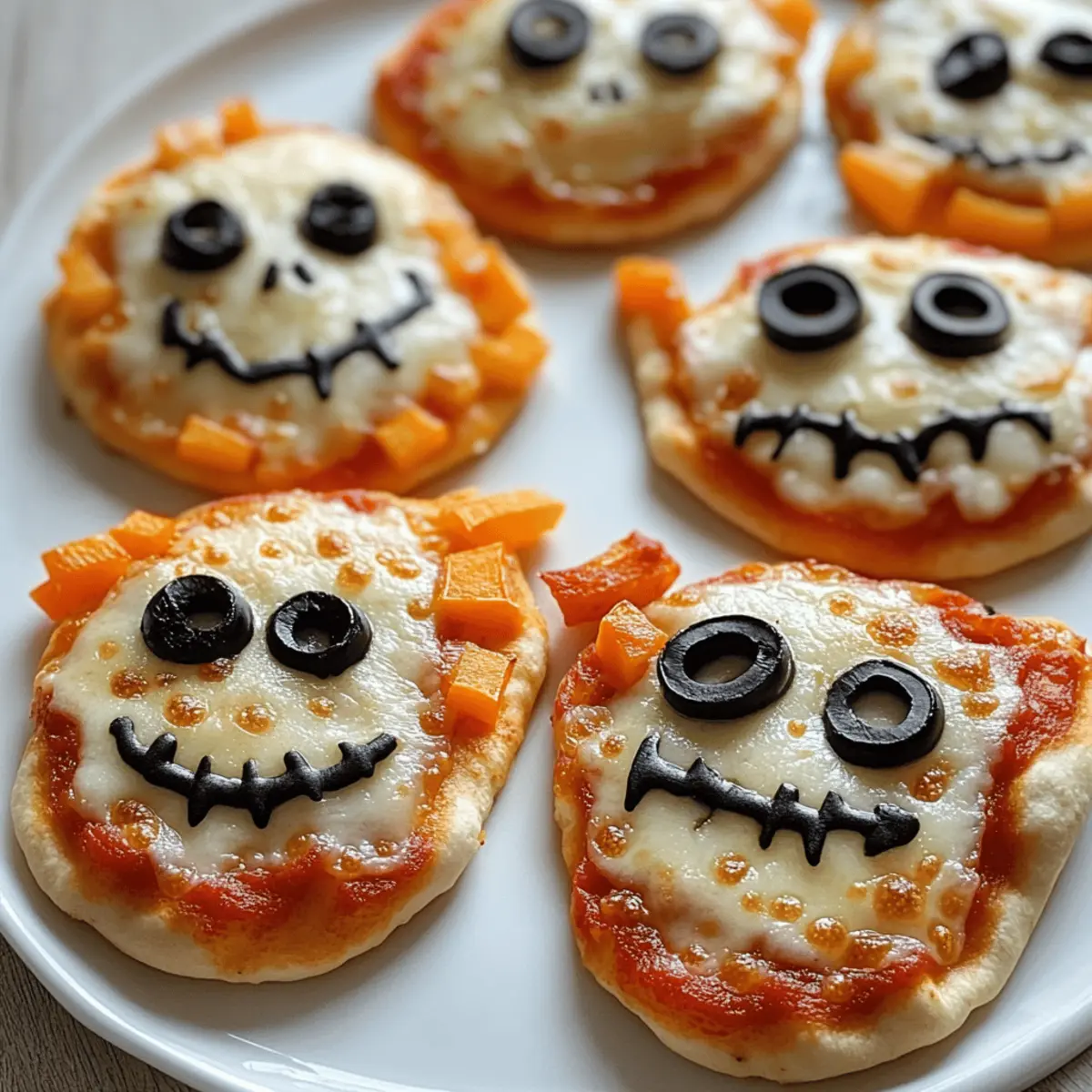DIY Mini Halloween Pizzas, die du lieben wirst