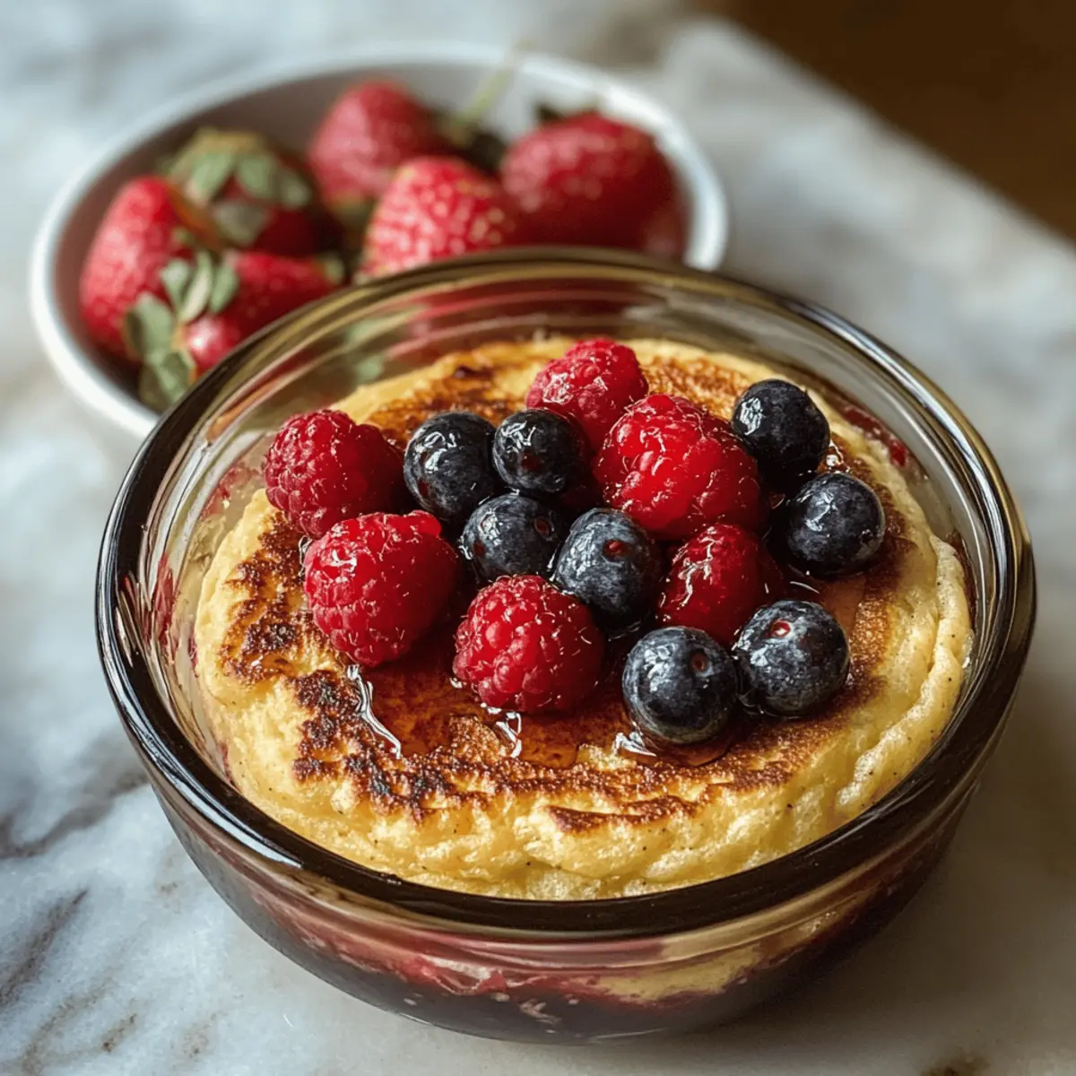 Gebackene Protein-Pfannkuchen-Bowls für ein leckeres Frühstück