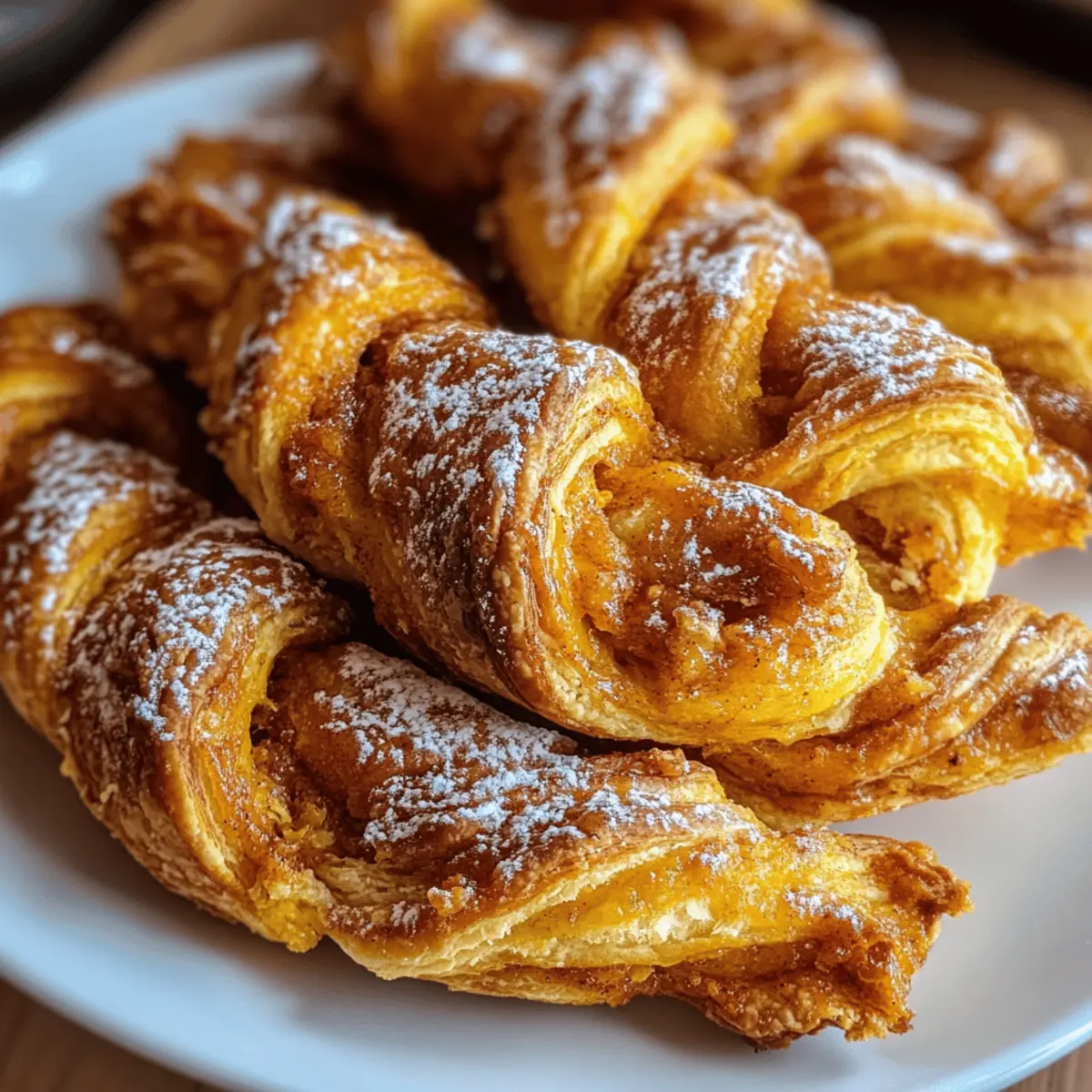 Kürbiskuchen-Twists für den perfekten Herbstsnack