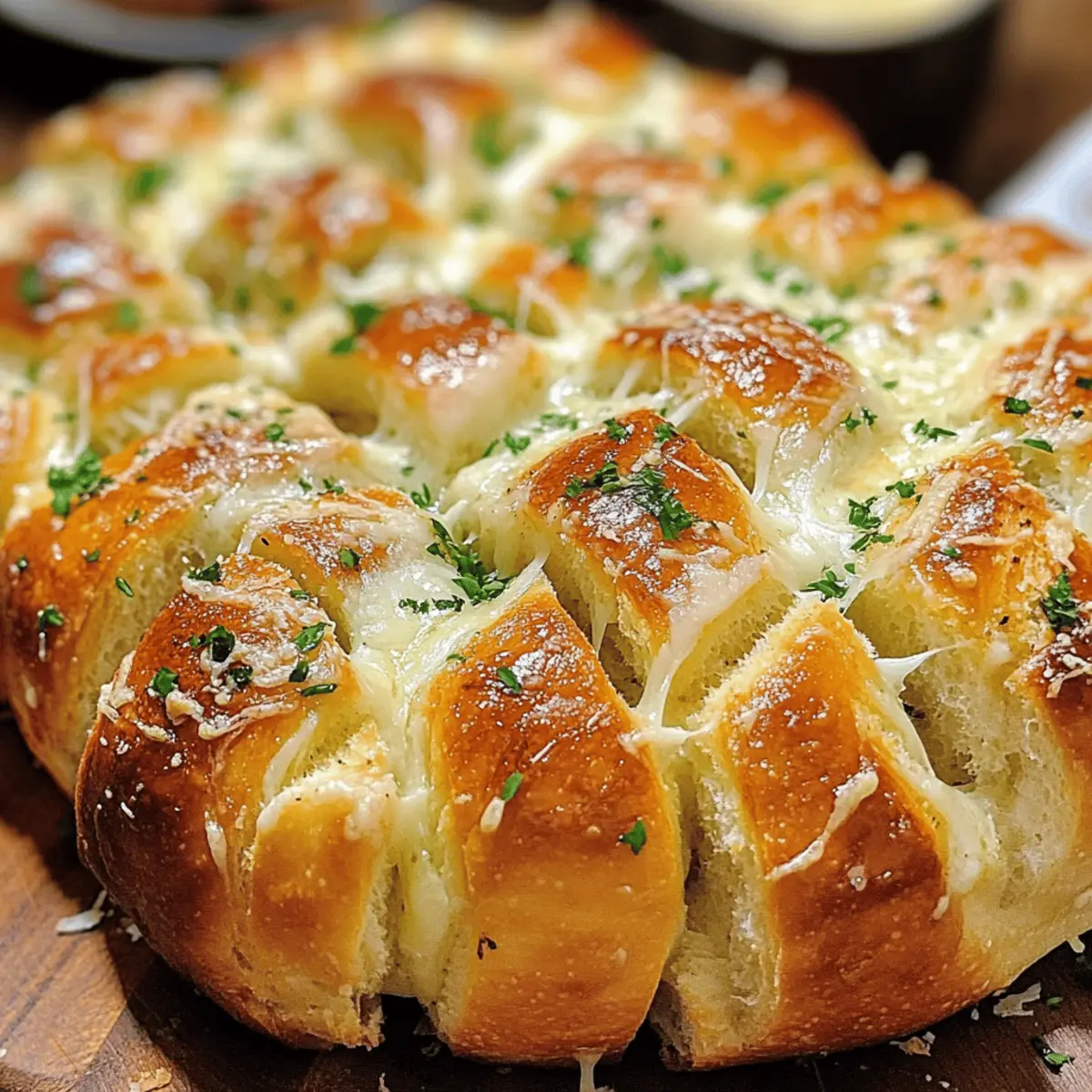 Knoblauch Parmesan Zupfbrot Rezept Einfach und Schnell