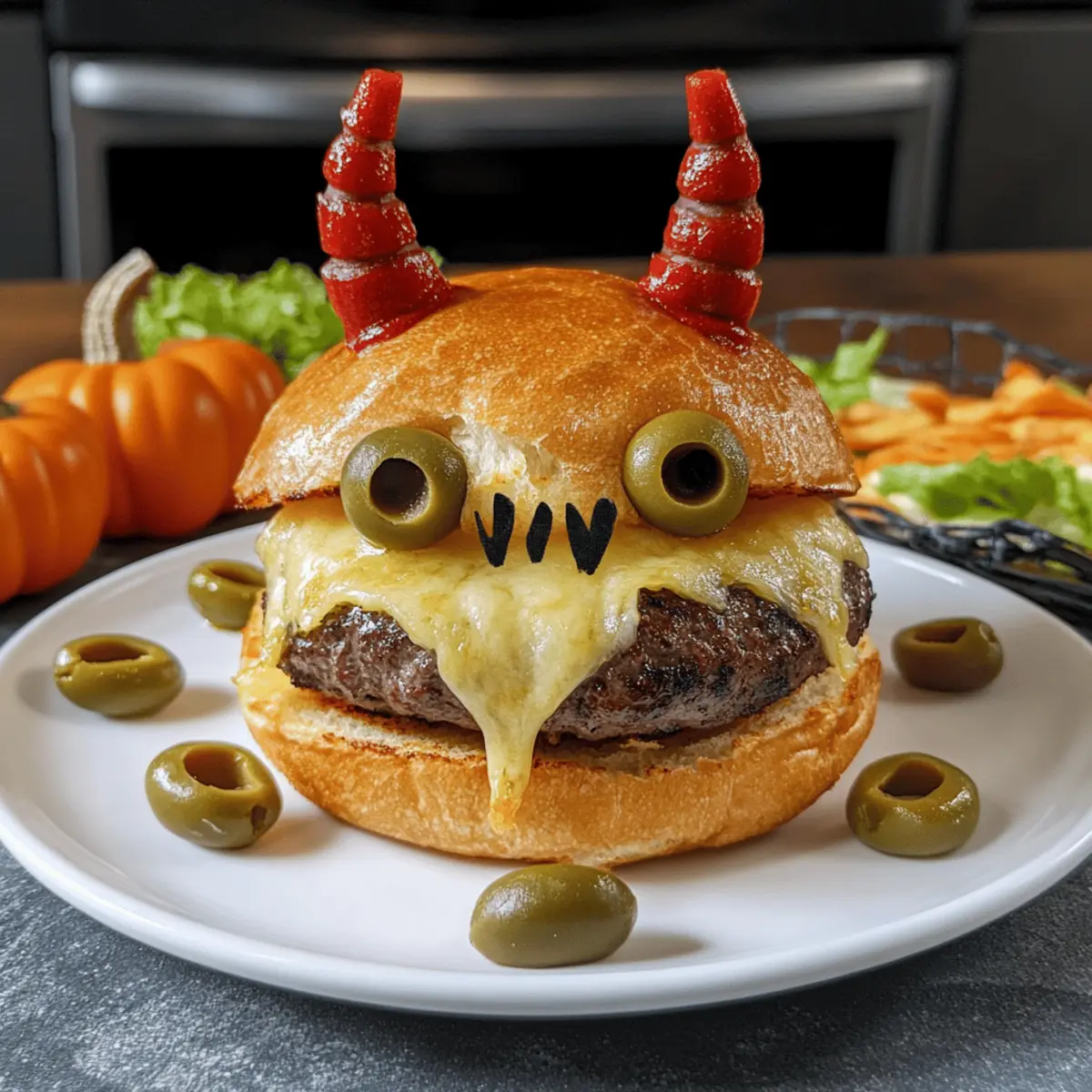 Toller Halloween Burger für die ganze Familie