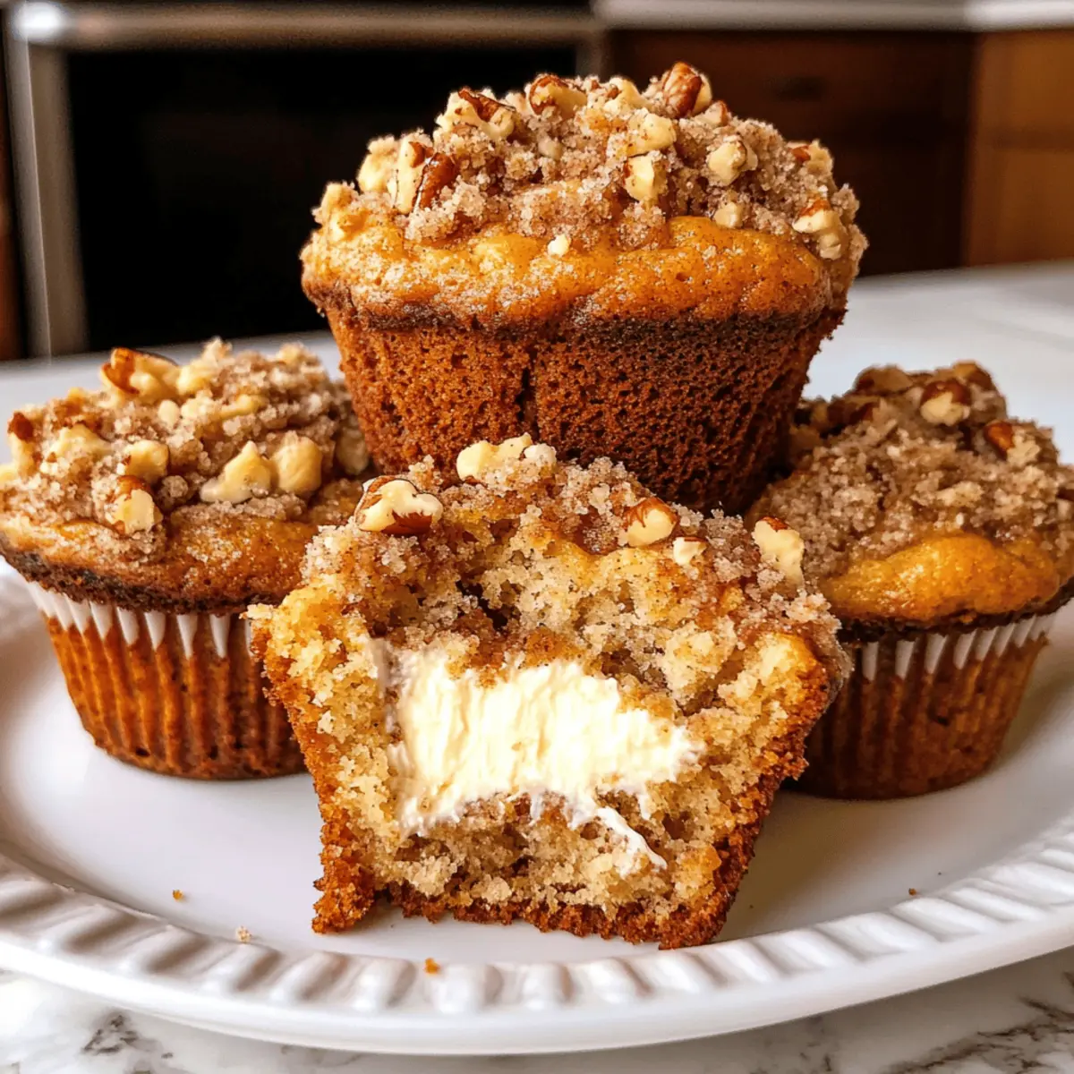 Kürbis Frischkäse Muffins perfekt für deinen Snack!